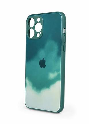 Скляний чохол " gradient " із закритою камерою та глянцевим покриттям на iphone 12 pro max ( № 53 )