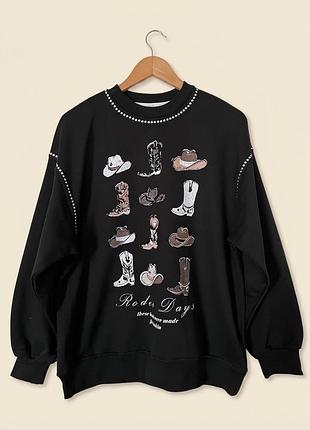 Світшот трикотаж двунитка розмір l-xxl єдиний