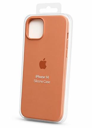 Силіконовий чохол з мікрофіброю та покриттям softtouch для iphone 14 ( full № 27 )