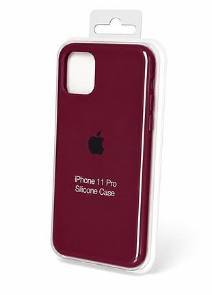 Силіконовий чохол для iphone 11 pro марсала (high no47)