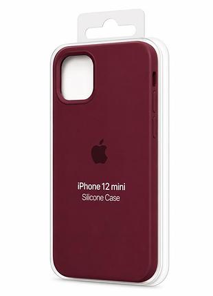 Силіконовий чохол з мікрофіброю та покриттям softtouch для iphone 12 mini ( full № 61 )