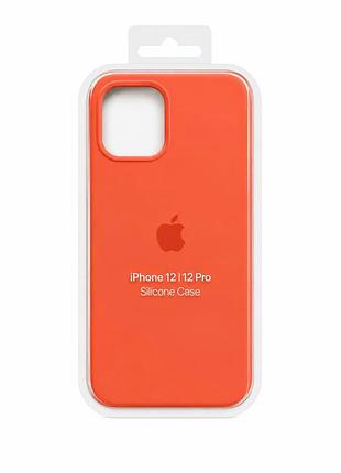 Силиконовый чехол с микрофиброй и покрытием softtouch для iphone 12 | 12 pro pink citrus