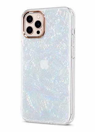Чохол " мармур " для iphone 12 | 12 pro blue