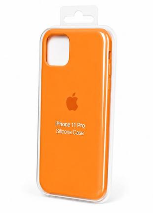 Силиконовый чехол для iphone 11 pro оранжевый ( high №2 )