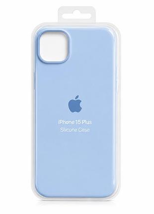Силіконовий чохол з мікрофіброю та покриттям softtouch для iphone 15 plus lilac