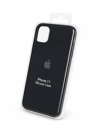 Силіконовий чохол на iphone 11 (чорний)