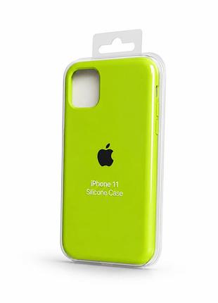 Силіконовий чохол на iphone 11 (sulfur green )