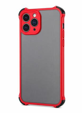 Противоударный чехол с матового поликарбоната на iphone 7 + | 8 + красный № 14