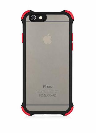 Протиударний чохол із матового полікарбонату для iphone 6/6s black