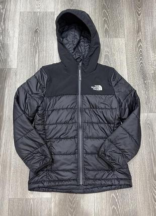 Жіноча зимова куртка the north face , у чорному кольорі , в розмірі s-m