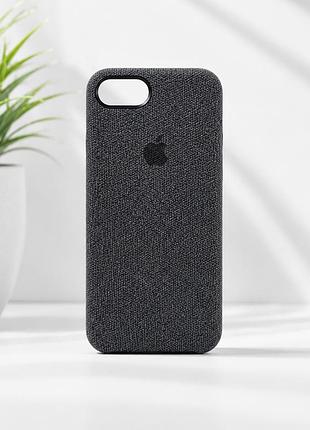Тканинний плетений чохол woven fabric case для iphone 7 / 8 / se2020 (текстиль / меланж) синій