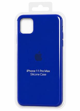 Силиконовый чехол для iphone 11 pro max синий ( high №45 )