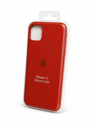 Силіконовий чохол на iphone 11 (червоний )