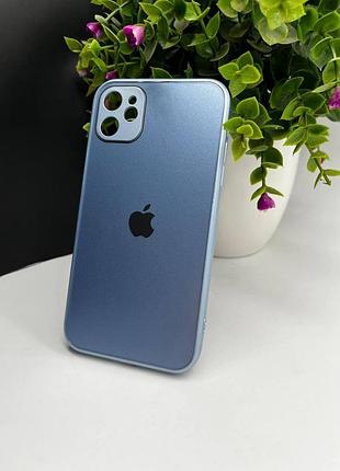 Скляний чохол із закритою камерою та глянцевим покриттям на iphone 11 №43