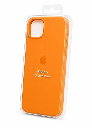 Силіконовий чохол з мікрофіброю та покриттям softtouch для iphone 14 ( full № 62 )