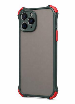 Протиударний чохол на iphone 11 із закритою камерою ( зелений )