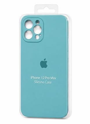 Силіконовий чохол з мікрофіброю та покриттям softtouch для iphone 12 pro max ( full camera № 21 )