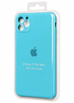 Силіконовий чохол з мікрофіброю та покриттям softtouch для iphone 11 pro max ( full camera № 21)