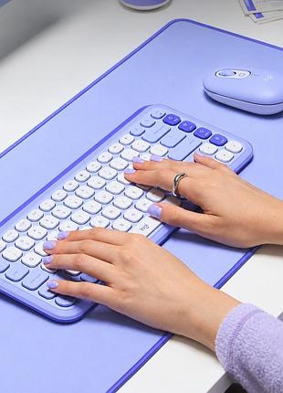 Клавіатура logitech pop icon keys lilac, укр. розкладка, ідеальний стан