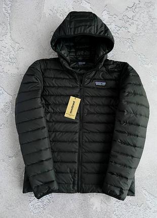 Чоловіча куртка patagonia чорна вітровка патагонія з капюшоном 3xl (b)