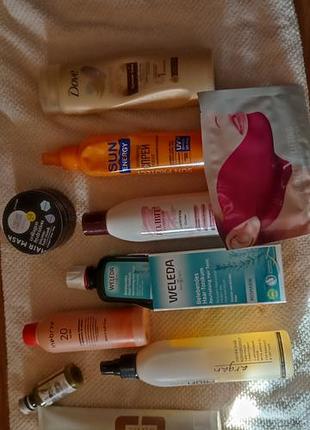 Набір засобів для догляду за волоссям dove, sun energy, l'oreal elseve, weleda, kiko milano