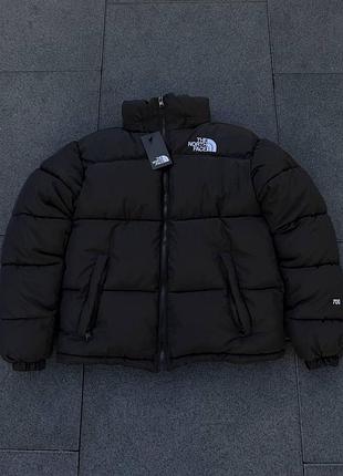 Чоловіча зимова куртка the north face оверсайз до -25*с пуховик тнф чорний xxl (b)
