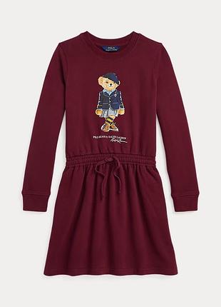 Polo ralph lauren bear fleece dress тепла сукня на дівчинку 8-10 р 140 см оригінал prl