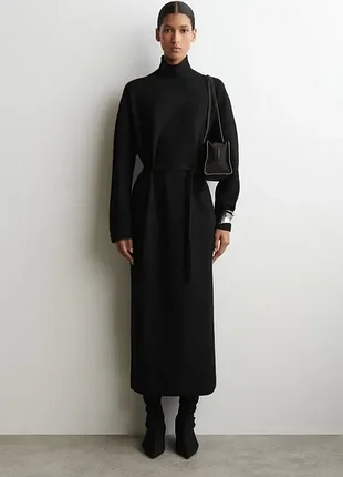 Сукня жіноча cos boiled-wool funnel-neck dress / s
