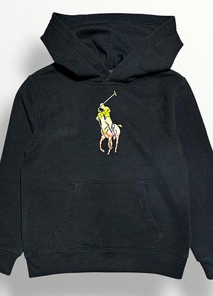Оригінальне тепле худі polo ralph lauren толстовка на флісі на хлопчика 7-8 років