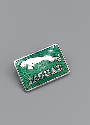 Винтажный значительную для jaguar дляколлекционера с винтажным эмалевым изображением автомобиля jaguar