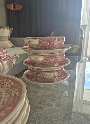 Антикварний посуд villeroy & boch burgenland: бульйонні пари