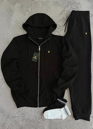Мужской костюм lyle & scott черный весенний осенний (b)