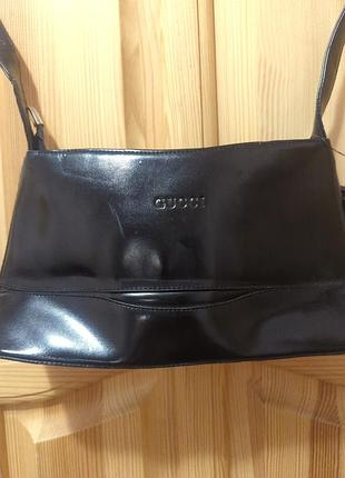 Чорна вінтажна сумка багет в стилі y2k gucci нова сумочка на плече