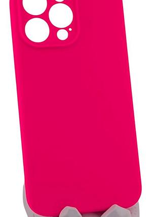 Чехол silicone case box для apple iphone 14 pro max бампер soft touch с микрофиброй розовый (без лого)