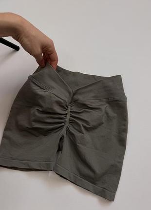 Жіночі велосипедки push up сірого кольору