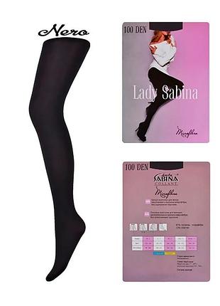 Колготки lady sabina 100 den microfibra 2 black 5