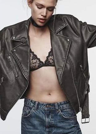 Трендова куртка zara з «поношеним ефектом»