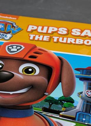 Дитяча книжка paw patrol: pups save the turbots щенячий патруль англійська