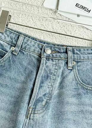 Джинсові шорти короткі alexander wang синій 4