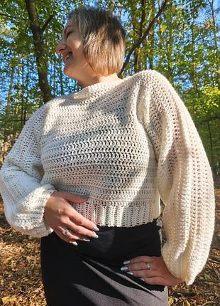 Базова кофта. жіночий светр. ручна робота 🧶