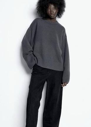 Свитер оверсайз h&m premium