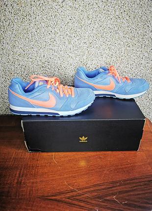 Кросівки жіночі nike md runner 2 синьо-помаранчеві