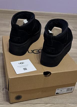 Уггі жіночі оригінал classic ultra mini platform black