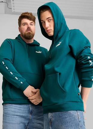 Худі чоловіче puma тепле зелене