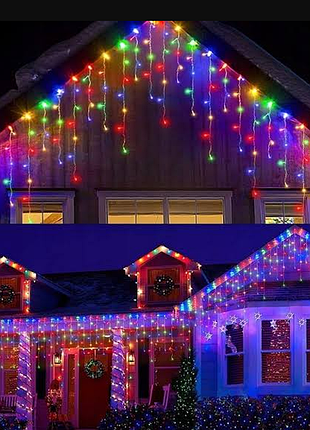 Гирлянда штора занавес 200 led 3*2 м 16 режимов мультицвет usb+пульт