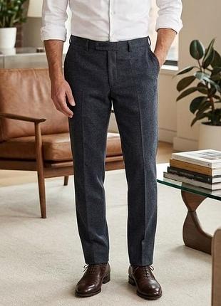 Чоловічі класичні вовняні штани marks & spencer р. 40/31 tailored fit