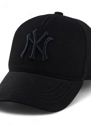 Кепка new york бейсболка мужская черная с 3д логотипом new york