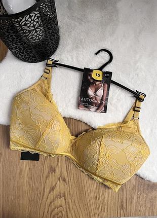Брендовий бюст без кісточок з мереживом від m&s