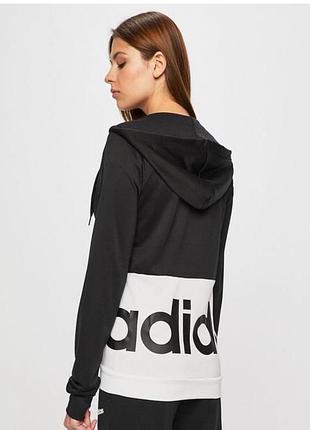 Спортивна кофта жіноча adidas чорно-біла