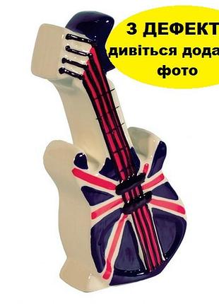Копілка скарбничка гітара з британським прапором керамічна